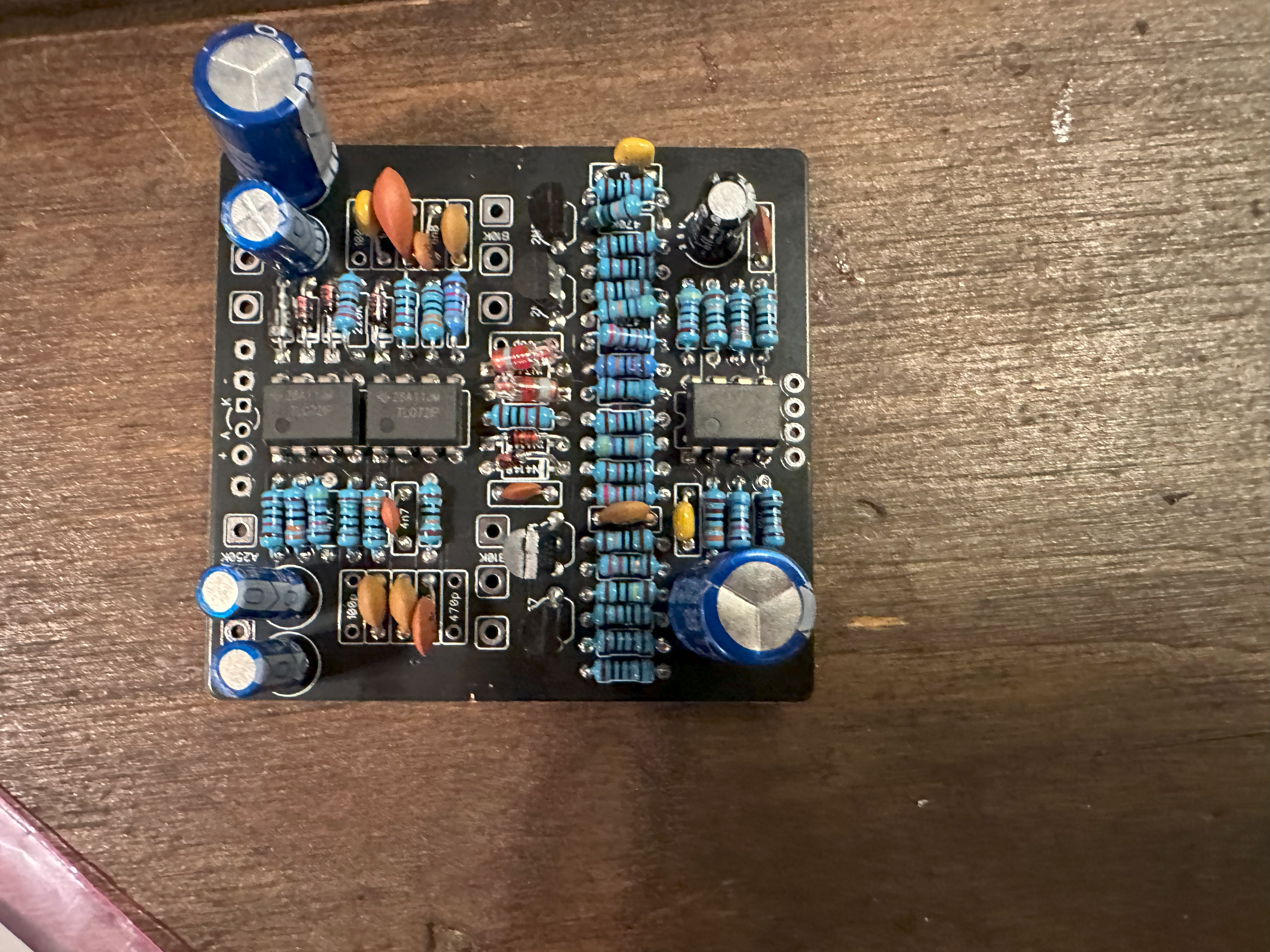 PCB after soldering